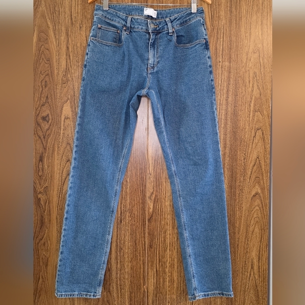 NWOT ASOS Men's Ligth Blue Denim Straight Jeans L32 R 99% Cotton